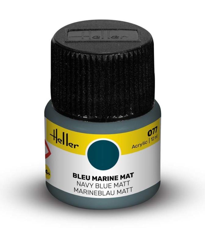 07 blau günstig Kaufen-077 - Marineblau matt [12 ml]. 077 - Marineblau matt [12 ml] <![CDATA[Heller / 9077]]>. 