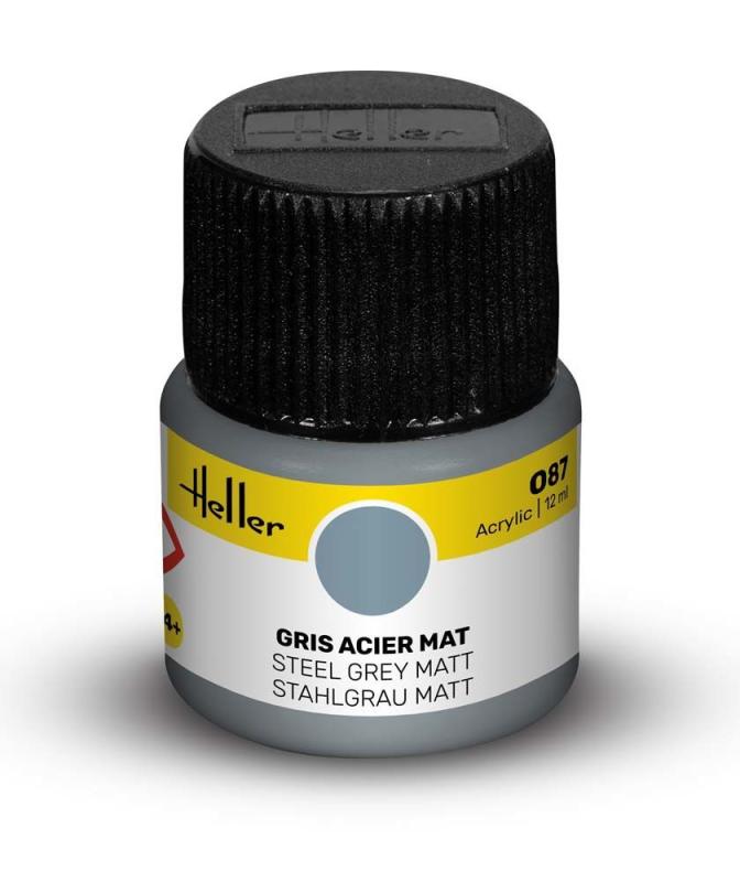 Stahl Grau günstig Kaufen-087 - Stahlgrau matt [12 ml]. 087 - Stahlgrau matt [12 ml] <![CDATA[Heller / 9087]]>. 