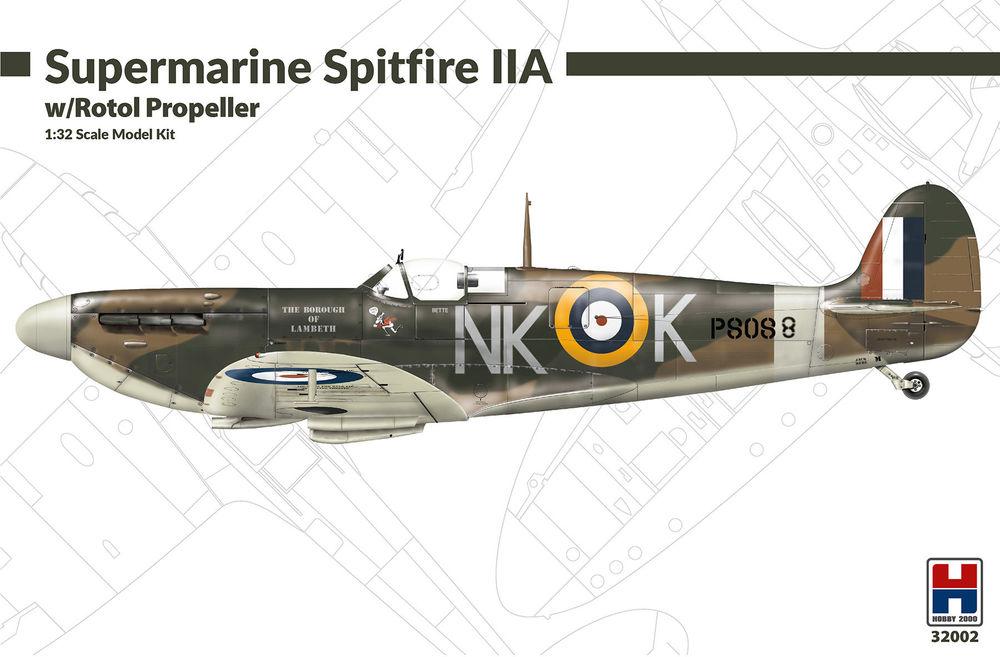 Spitfire F günstig Kaufen-Supermarine Spitfire IIA w/Rotol Propeller. Supermarine Spitfire IIA w/Rotol Propeller <![CDATA[Hobby 2000 / 32002 / 1:32]]>. 