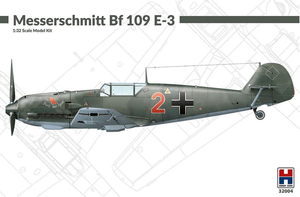 2000 günstig Kaufen-Messerschmitt Bf 109 E-3. Messerschmitt Bf 109 E-3 <![CDATA[Hobby 2000 / 32004 / 1:32]]>. 