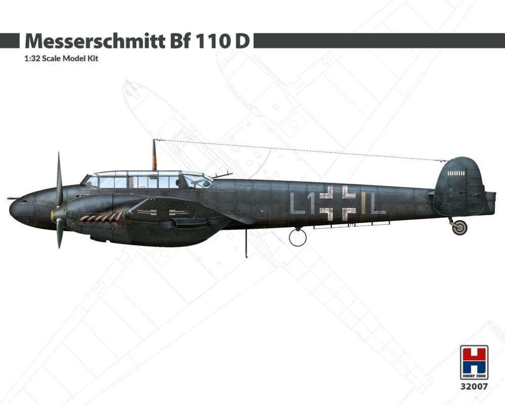 Messerschmitt Bf günstig Kaufen-Messerschmitt Bf 110 D. Messerschmitt Bf 110 D <![CDATA[Hobby 2000 / 32007 / 1:32]]>. 