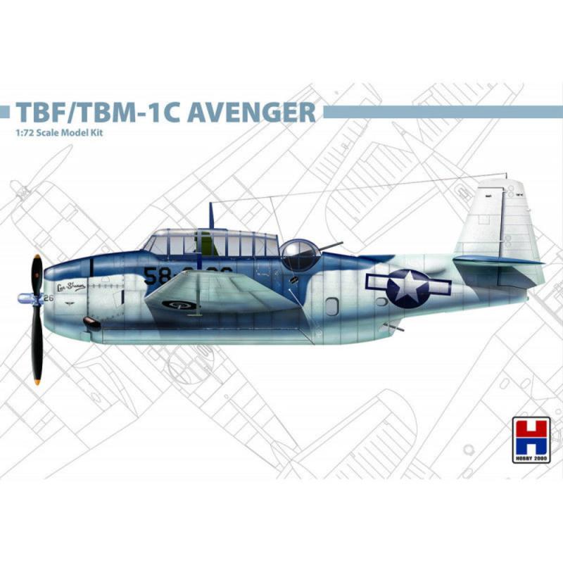 5903002057087 - Hobby 2000 72009 - TBF TBM-1C Avenger in 172 5903002057087 - Hobby 2000 72009 - TBF TBM-1C Avenger in 172