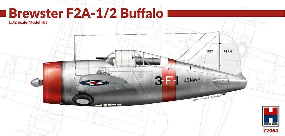 000 00 günstig Kaufen-Brewster F2A-1/2 Buffalo. Brewster F2A-1/2 Buffalo <![CDATA[Hobby 2000 / 72064 / 1:72]]>. 