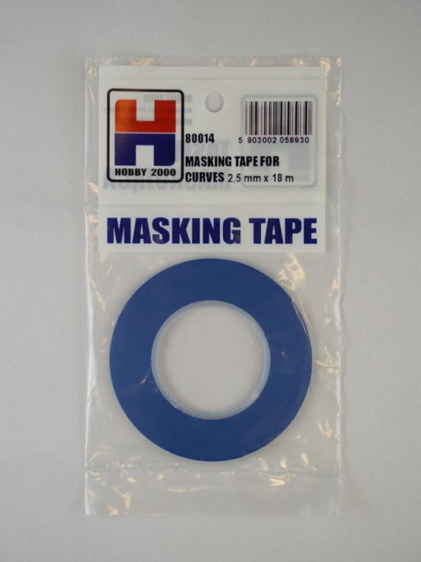 Tape Masking günstig Kaufen-Masking Tape For Curves 2,5 mm x 18 m. Masking Tape For Curves 2,5 mm x 18 m <![CDATA[Hobby 2000 / 80014]]>. 