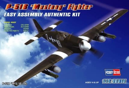 51 x günstig Kaufen-P-51B ´Mustang´ Fighter. P-51B ´Mustang´ Fighter <![CDATA[HobbyBoss / 80242 / 1:72]]>. 