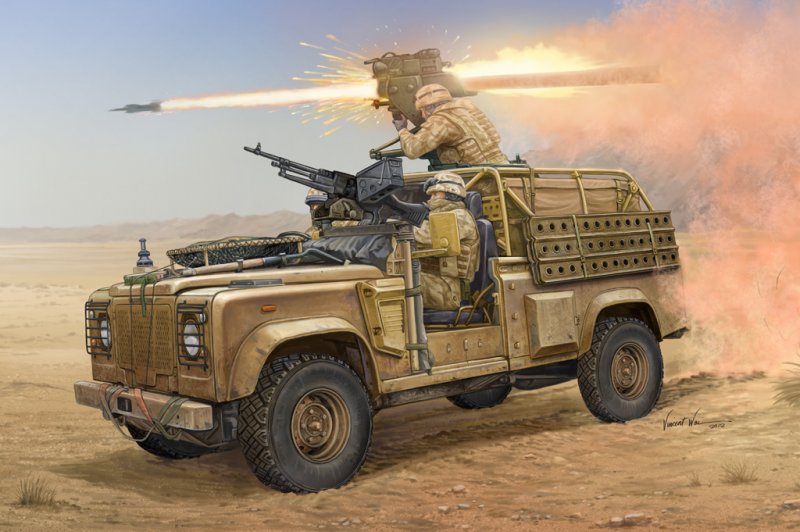 Rover günstig Kaufen-Land Rover WMIK w/MILAN ATGM. Land Rover WMIK w/MILAN ATGM <![CDATA[HobbyBoss / 82447 / 1:35]]>. 