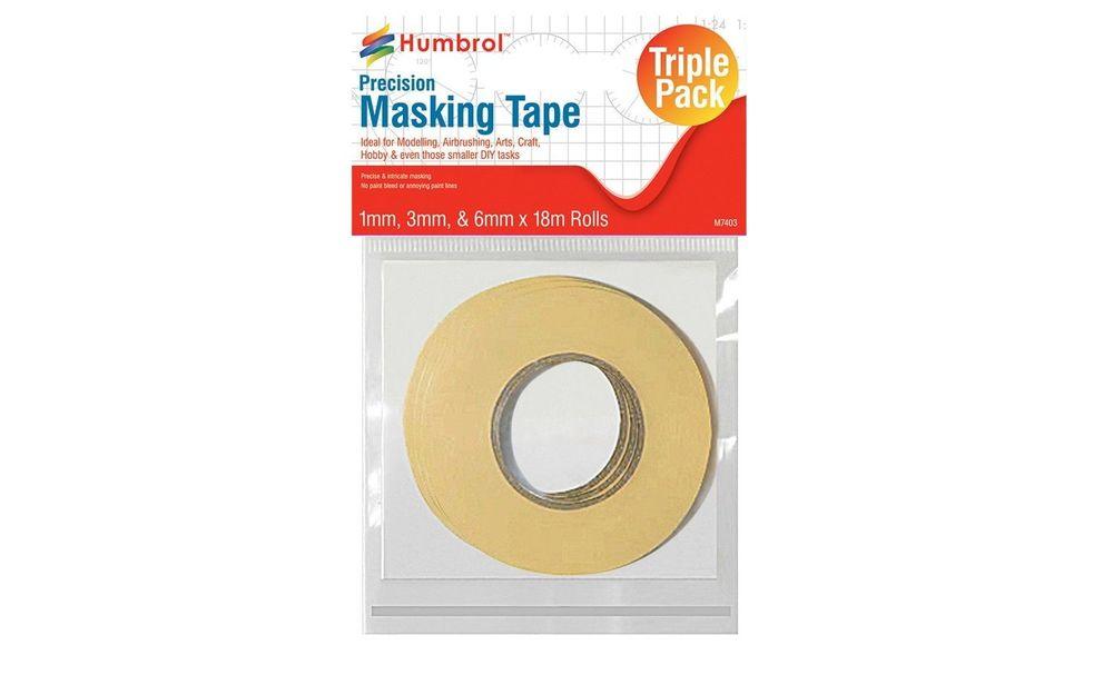 51 x günstig Kaufen-Masking Tape Set - 1mm, 3mm & 6mm x 18 m. Masking Tape Set - 1mm, 3mm & 6mm x 18 m <![CDATA[Humbrol / AG5110]]>. 