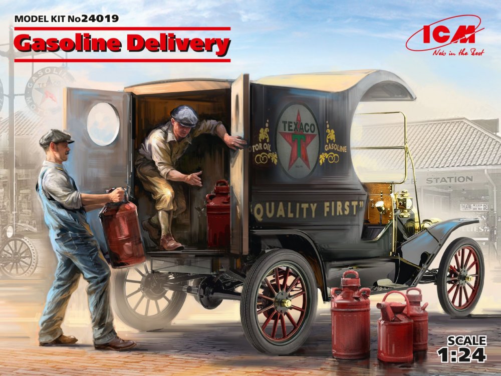 GASOLINE günstig Kaufen-Gasoline Delivery, Model T 1912 Delivery Car w. American Gasoline Loaders - Limited. Gasoline Delivery, Model T 1912 Delivery Car w. American Gasoline Loaders - Limited <![CDATA[ICM / 24019 / 1:24]]>. 