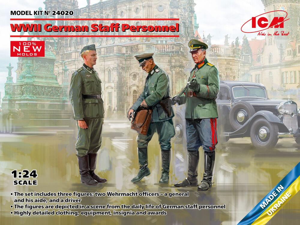 4823044409853 - ICM 24020 - 124 WWII German Staff Personnel (100% new molds)