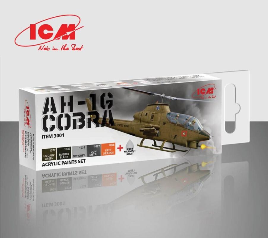 300 g günstig Kaufen-Acrylic paint set - Cobra AH-1G (6 x 12 ml). Acrylic paint set - Cobra AH-1G (6 x 12 ml) <![CDATA[ICM / 3001]]>. 