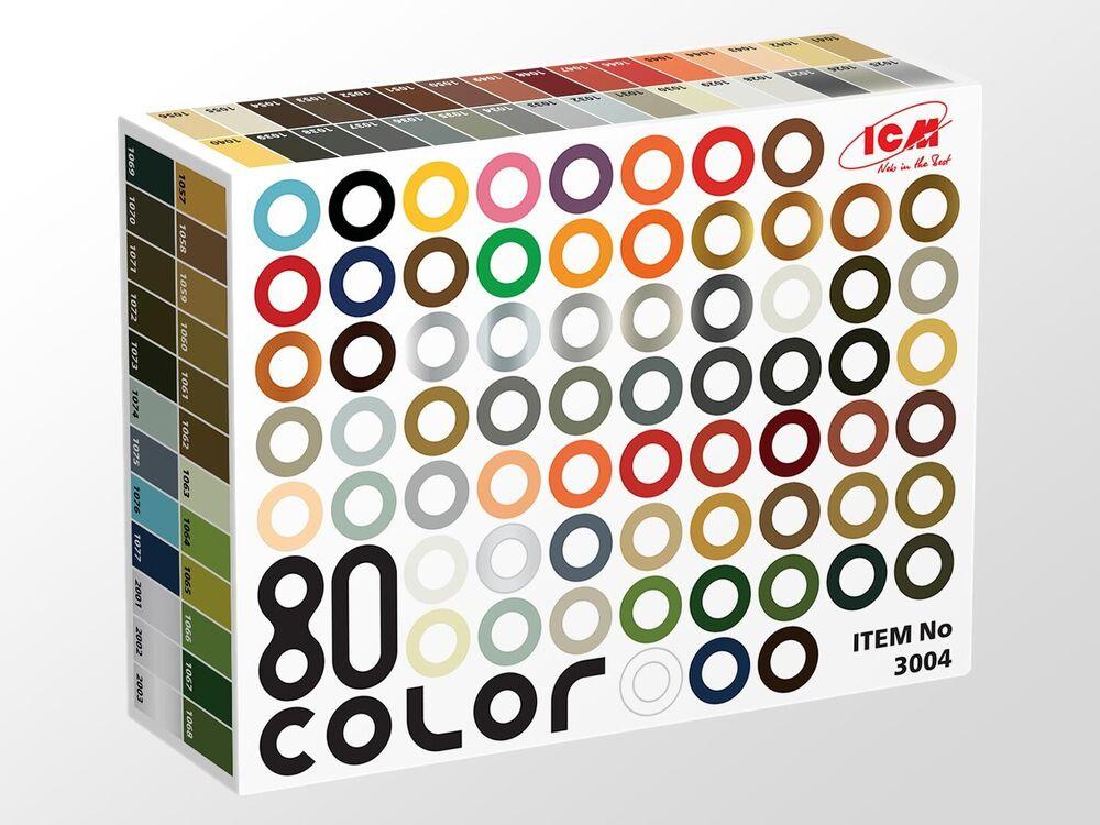 30 Pcs günstig Kaufen-Acrylic paint set 80 pcs (77 color + 3 varnishes) (80 x 12ml). Acrylic paint set 80 pcs (77 color + 3 varnishes) (80 x 12ml) <![CDATA[ICM / 3004]]>. 