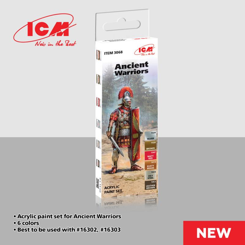 4823044411009 - Acrylic Paint Set - Ancient Warriors [6 x 12 ml]