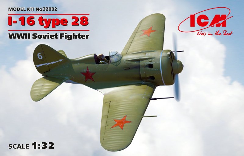 A 16  günstig Kaufen-I-16 type 28, WWII Soviet Fighter. I-16 type 28, WWII Soviet Fighter <![CDATA[ICM / 32002 / 1:32]]>. 