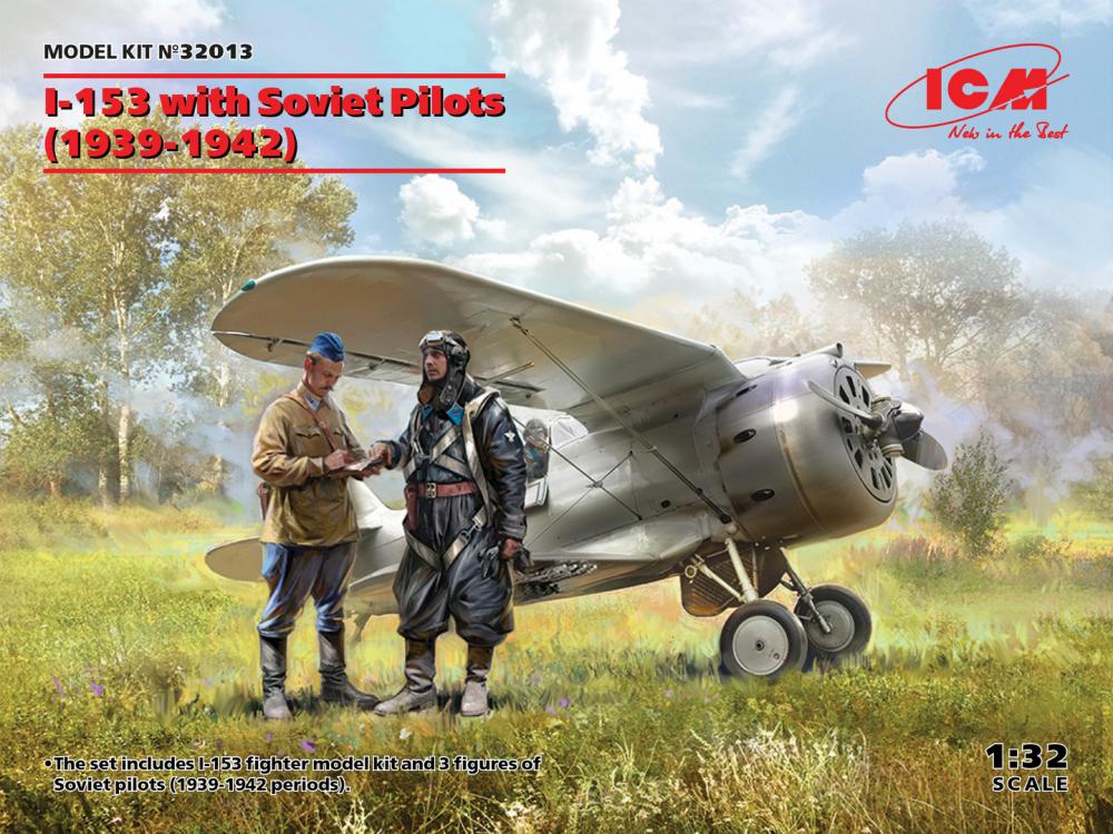 Soviet  günstig Kaufen-I-153 with Soviet Pilots (1939-1942). I-153 with Soviet Pilots (1939-1942) <![CDATA[ICM / 32013 / 1:32]]>. 