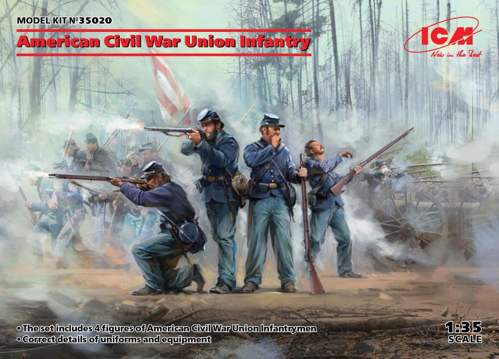 Civil günstig Kaufen-American Civil War - Union Infantry. American Civil War - Union Infantry <![CDATA[ICM / 35020 / 1:35]]>. 