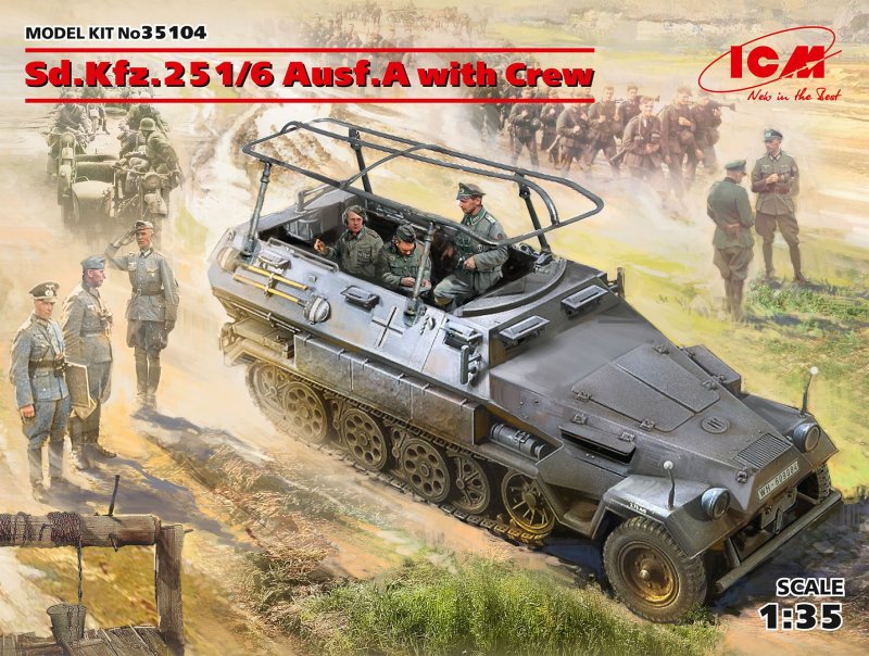 Mi 6 günstig Kaufen-Sd.Kfz.251/6 Ausf.A with Crew, Limited Edition. Sd.Kfz.251/6 Ausf.A with Crew, Limited Edition <![CDATA[ICM / 35104 / 1:35]]>. 