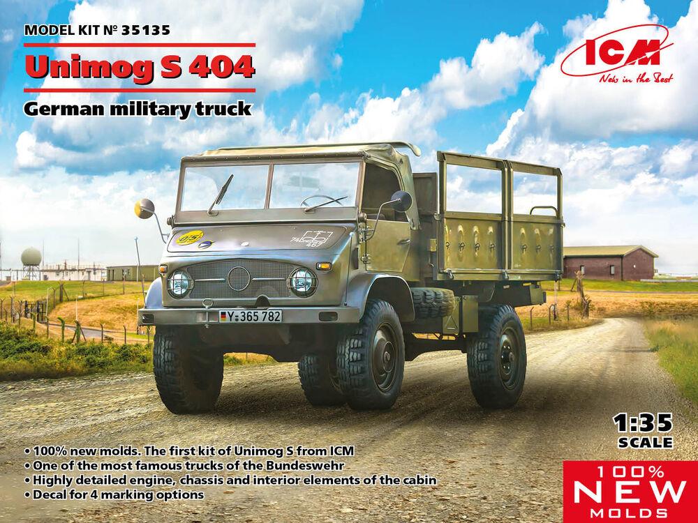 Uni T günstig Kaufen-Unimog S 404, German military truck. Unimog S 404, German military truck <![CDATA[ICM / 35135 / 1:35]]>. 