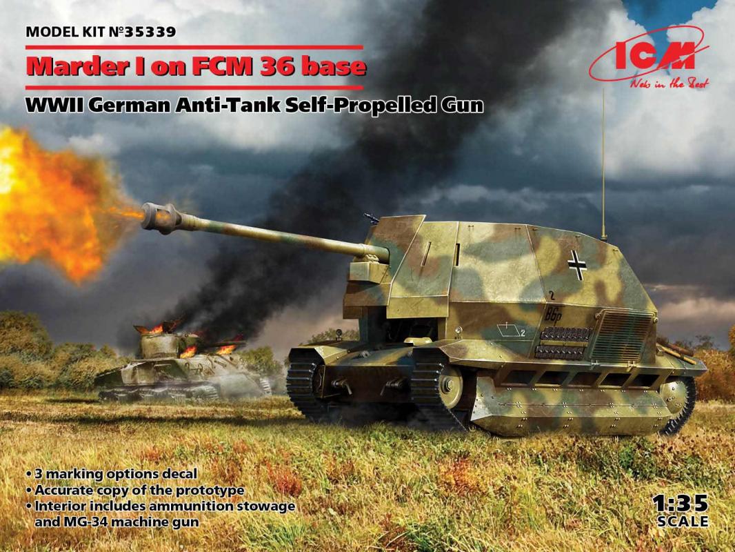 33 cm günstig Kaufen-Marder I on FCM 36 base. Marder I on FCM 36 base <![CDATA[ICM / 35339 / 1:35]]>. 