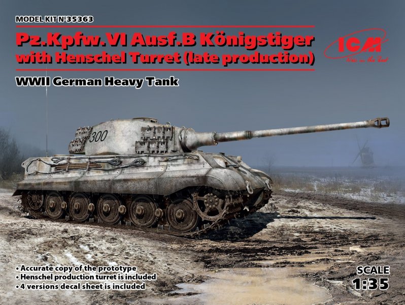 43 x günstig Kaufen-Pz.Kpfw VI Ausf. B, Königstiger. Pz.Kpfw VI Ausf. B, Königstiger <![CDATA[ICM / 435363 / 1:35]]>. 