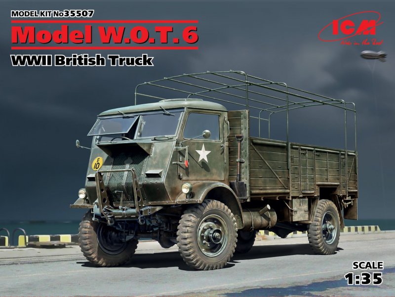 WWII günstig Kaufen-Model W.O.T.6,WWII British Truck. Model W.O.T.6,WWII British Truck <![CDATA[ICM / 35507 / 1:35]]>. 