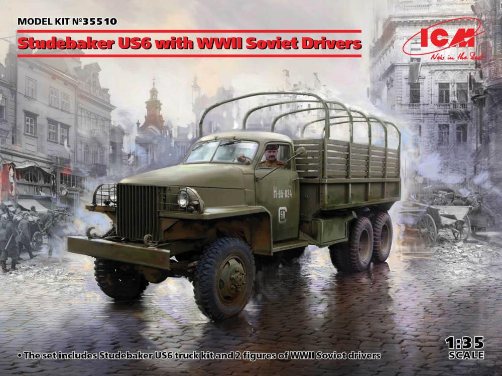 Studebaker US6 with WWII Soviet Drivers