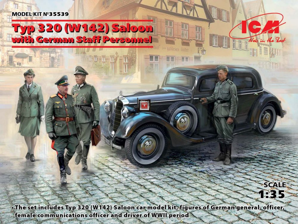 355 NN günstig Kaufen-Typ 320 (W142) Saloon with German Staff Personnel - Limited Edition. Typ 320 (W142) Saloon with German Staff Personnel - Limited Edition <![CDATA[ICM / 35539 / 1:35]]>. 