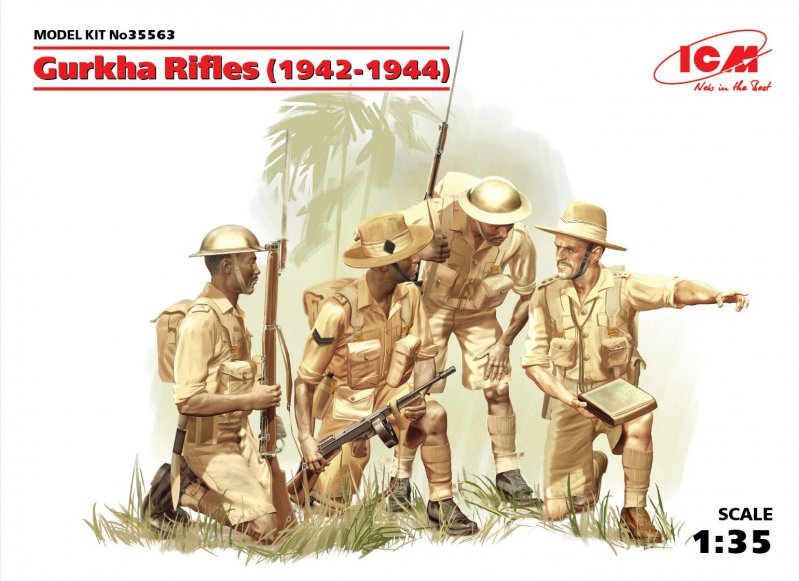 WWII günstig Kaufen-WWII Gurkha Rifels, 4 Figuren. WWII Gurkha Rifels, 4 Figuren <![CDATA[ICM / 435563 / 1:35]]>. 