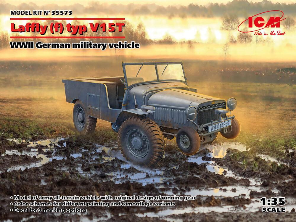 WWII günstig Kaufen-Laffly (f) typ V15T, WWII German military vehicle. Laffly (f) typ V15T, WWII German military vehicle <![CDATA[ICM / 35573 / 1:35]]>. 
