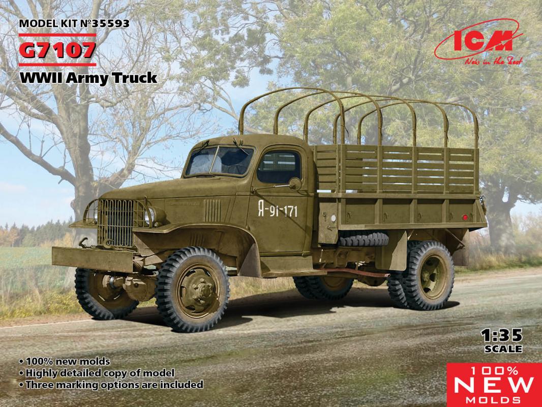 10 II günstig Kaufen-G7107, WWII Army Truck. G7107, WWII Army Truck <![CDATA[ICM / 35593 / 1:35]]>. 