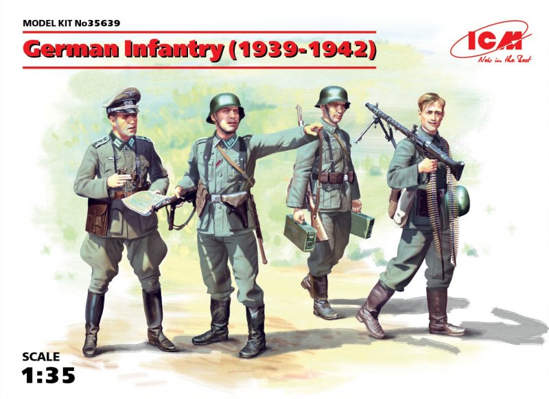 TS 35 günstig Kaufen-WWII Deutsche Infanterie. WWII Deutsche Infanterie <![CDATA[ICM / 435639 / 1:35]]>. 