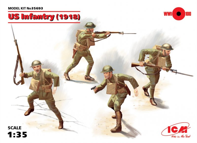 US Infanterie günstig Kaufen-WWI US-Infanterie. WWI US-Infanterie <![CDATA[ICM / 435693 / 1:35]]>. 