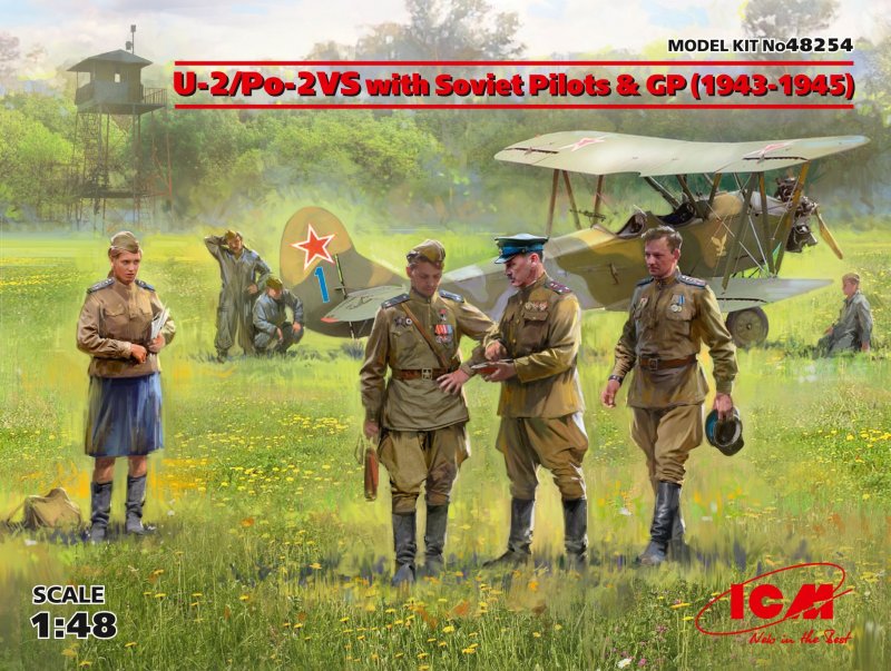 Soviet Pilots günstig Kaufen-U-2/Po-2VS with Soviet Pilots & GP (1943 -1945) - Limited Edition. U-2/Po-2VS with Soviet Pilots & GP (1943 -1945) - Limited Edition <![CDATA[ICM / 48254 / 1:48]]>. 