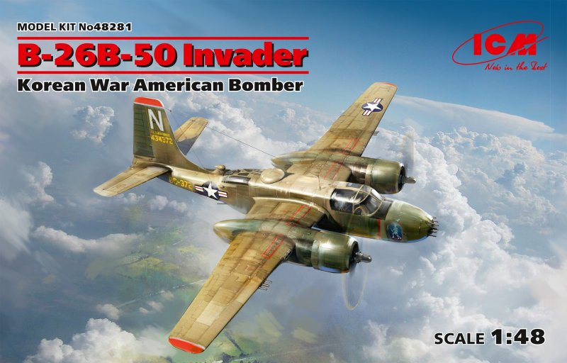28 a  günstig Kaufen-B-26B-50 Invader, Korean War American Bomber. B-26B-50 Invader, Korean War American Bomber <![CDATA[ICM / 48281 / 1:48]]>. 