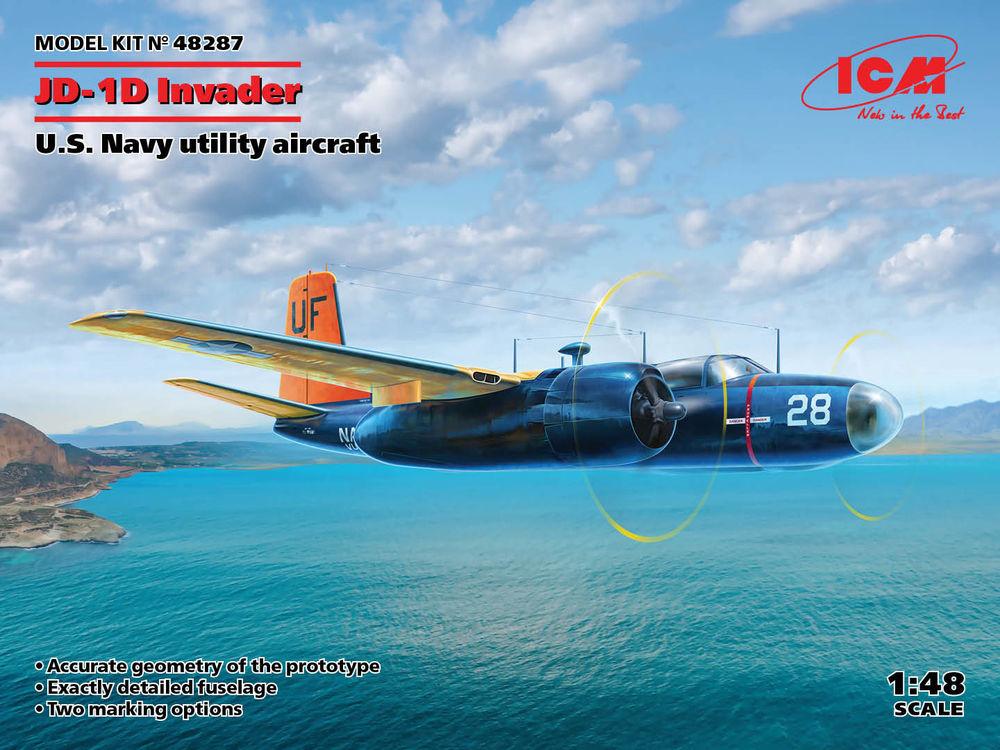 28 a  günstig Kaufen-JD-1D, U.S. Navy utility aircraft. JD-1D, U.S. Navy utility aircraft <![CDATA[ICM / 48287 / 1:48]]>. 