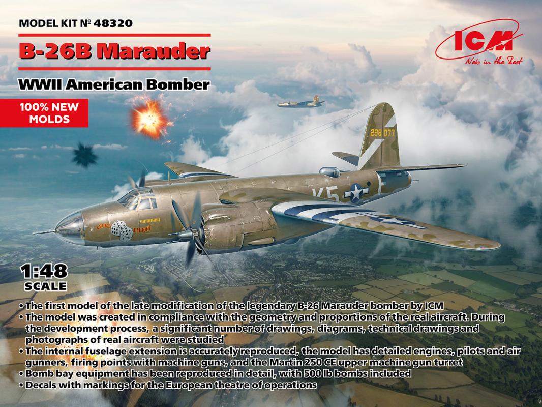 de America günstig Kaufen-B-26B Marauder - WWII American Bomber. B-26B Marauder - WWII American Bomber <![CDATA[ICM / 48320 / 1:48]]>. 