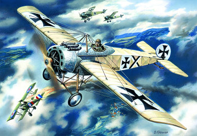 4823044400102 - Fokker EIV Monoplane WWI German Fighter 4823044400102 - Fokker EIV Monoplane WWI German Fighter