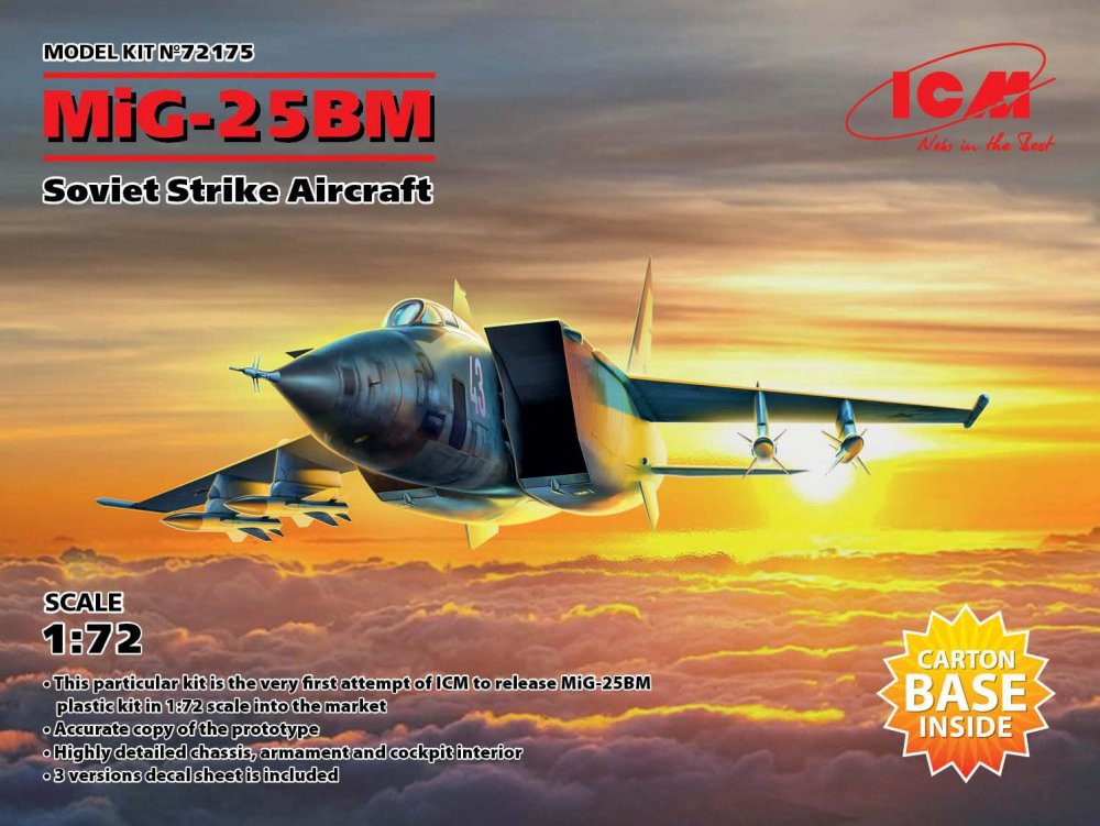 CR 1 günstig Kaufen-MiG-25 BM - Soviet Strike Aircraft. MiG-25 BM - Soviet Strike Aircraft <![CDATA[ICM / 72175 / 1:72]]>. 