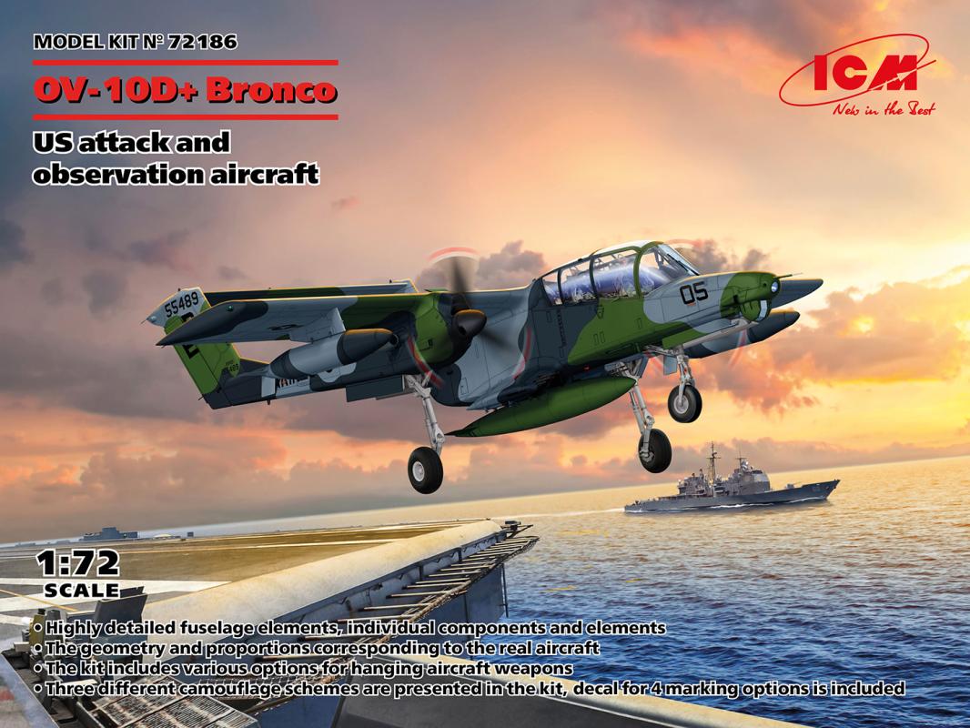 18 o  günstig Kaufen-OV-10D Bronco - US attack and observation aircraft. OV-10D Bronco - US attack and observation aircraft <![CDATA[ICM / 72186 / 1:72]]>. 
