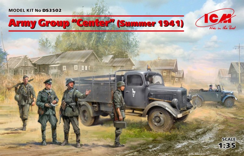 1941 günstig Kaufen-Army Group Center (Summer 1941) (Kfz1, Typ L3000S, German Infantry (4 figures) - German Drivers). Army Group Center (Summer 1941) (Kfz1, Typ L3000S, German Infantry (4 figures) - German Drivers) <![CDATA[ICM / DS3502 / 1:35]]>. 