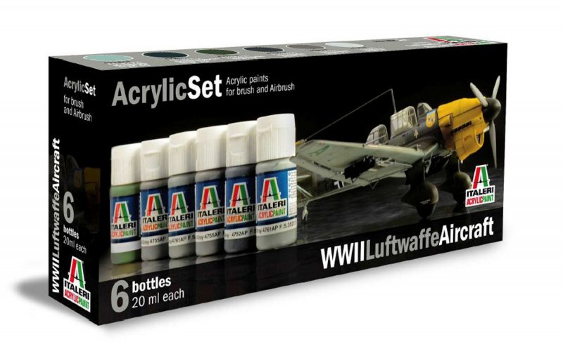 WWII günstig Kaufen-Acryl Set WWII Luftwaffe Aircraft. Acryl Set WWII Luftwaffe Aircraft <![CDATA[Italeri / 0436]]>. 