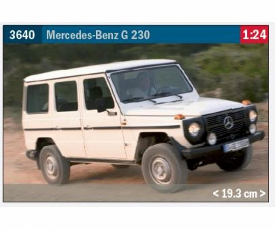 Mercedes Benz günstig Kaufen-Mercedes Benz G 230. Mercedes Benz G 230 <![CDATA[Italeri / 3640 / 1:24]]>. 