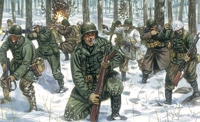 II 2 günstig Kaufen-WWII U.S.Infanterie Winteruniform. WWII U.S.Infanterie Winteruniform <![CDATA[Italeri / 6133 / 1:72]]>. 