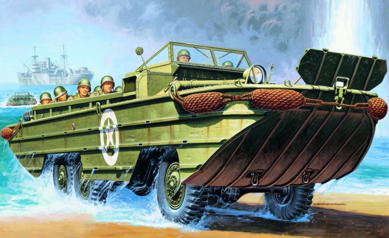 Truck günstig Kaufen-DUKW Amphibious Truck. DUKW Amphibious Truck <![CDATA[Italeri / 510006392 / 1:35]]>. 