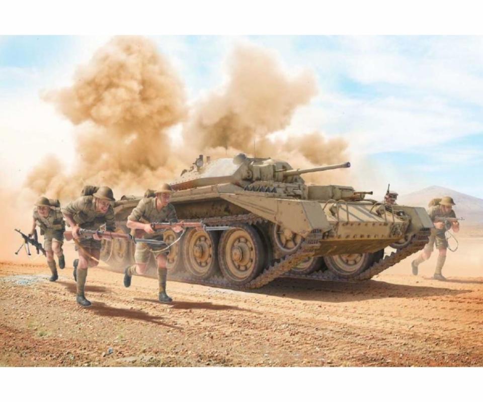 Crusader Mk.II m. Infanterie Figuren (5)