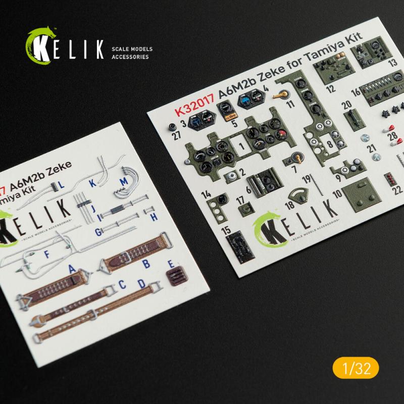 A6M2B Zeke - Interior 3D-Decals [Tamiya]