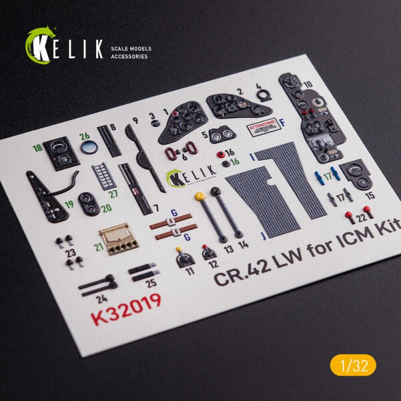 CR.42 LW - Interior 3D-Decals [ICM]