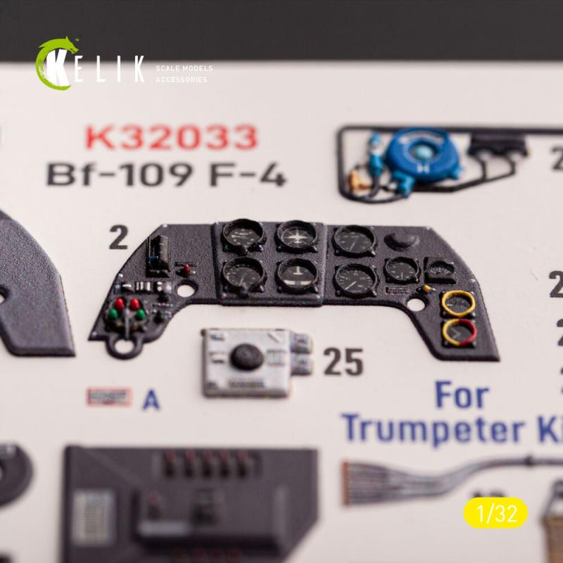 BF-109 F-4 - Interior 3D-Decals [Trumpeter]