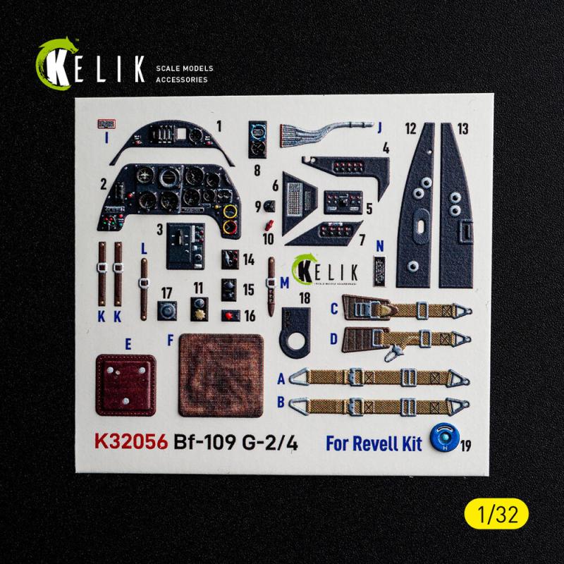 Bf-109 G2/4 - Interior 3D-Decals [Revell]