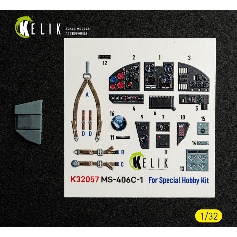 MS-406C-1 - Interior 3D-Decals [Special Hobby]