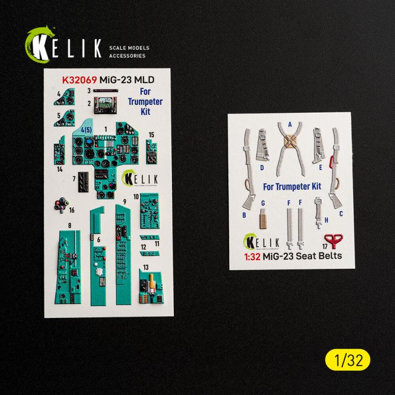 MiG-23 MLD - Interior 3D decals [Trumpeter]